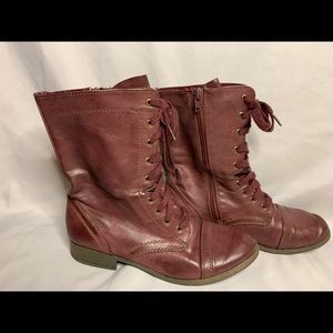Target Maroon Combat Boots
